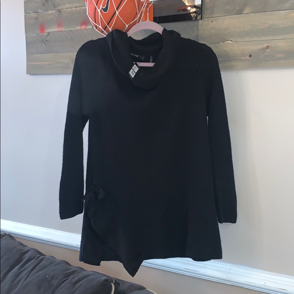 NWOT nic+zoe black sweater size L/anySZ oversized